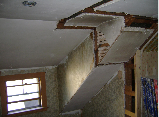 WALLS REMOVED TO OPEN STAIRWAY